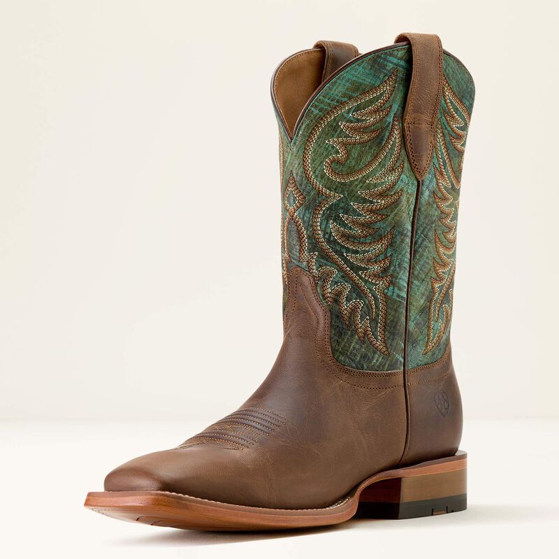 ARIAT WILEY WIDE SQUARE TOE COWBOY BOOT