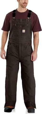 CARHARTT QUILT-LINED WASHED DUCK BIB OVERALLS - Patton's