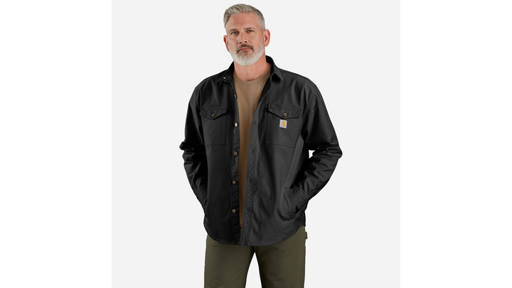 CARHARTT MONTANA RUGGED FLEX LOOSE FIT HEAVYWEIGHT DUCK SHIRT