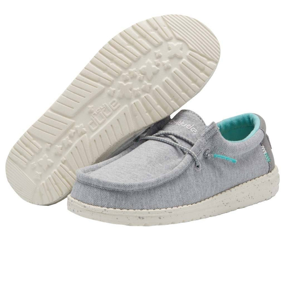 Hey Dude Wally Stretch Navy &ndash; Scarpe Bambino Taglia EU 30 (US Kid 11) Nuove In Scatola