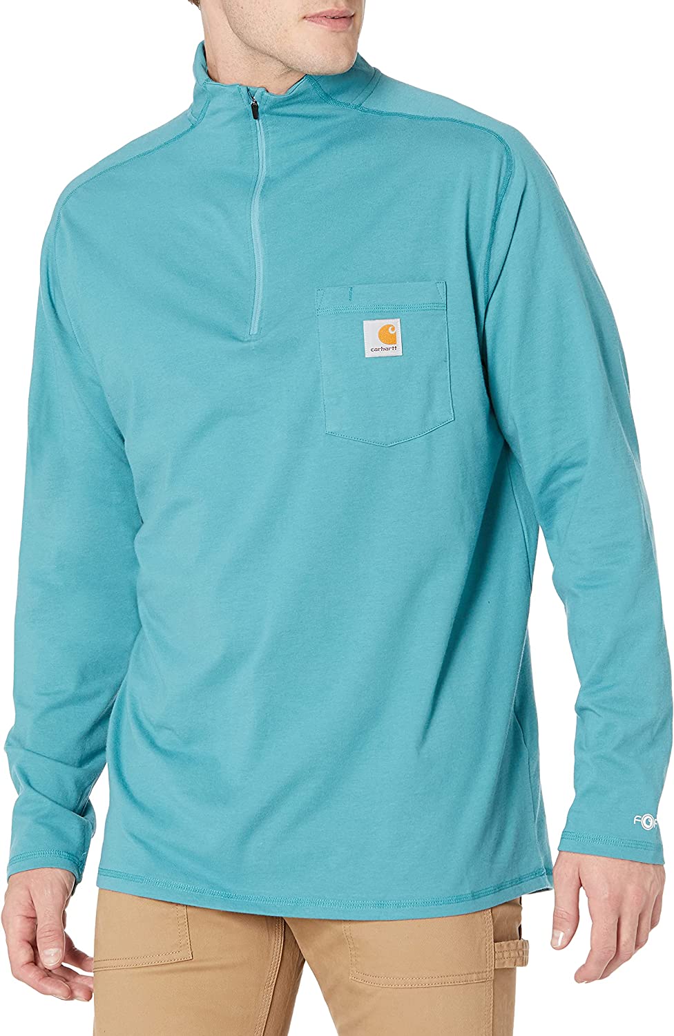 CARHARTT FORCE® RELAXED FIT LONG-SLEEVE QUARTER-ZIP MOCK NECK