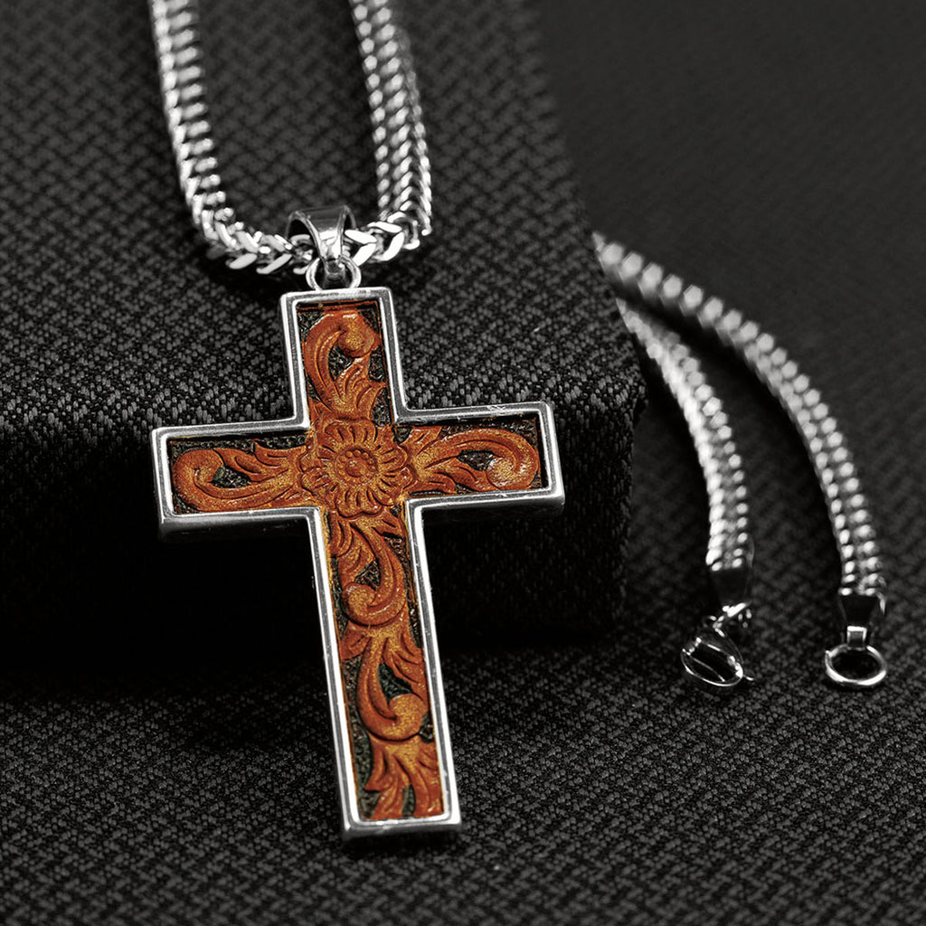 Twister 24 Copper Cross Necklace