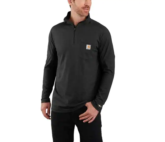 CARHARTT FORCE® RELAXED FIT LONG-SLEEVE QUARTER-ZIP MOCK NECK