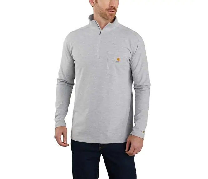CARHARTT FORCE® RELAXED FIT LONG-SLEEVE QUARTER-ZIP MOCK NECK