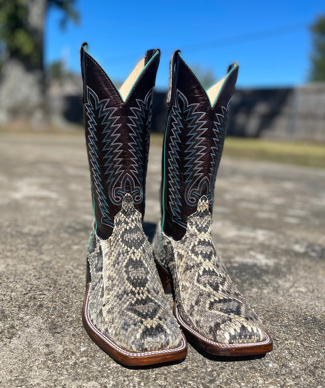 Eastern diamondback rattlesnake boots shop