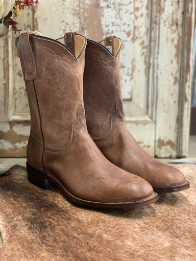 PATTON'S ANDERSON BEAN EXCLUSIVE "THE DAVID" TUMBLED BROWN MUSTANG ROPERS - Patton's